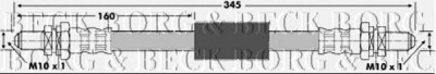 BORG & BECK bbh6154 -  Тормозной шланг